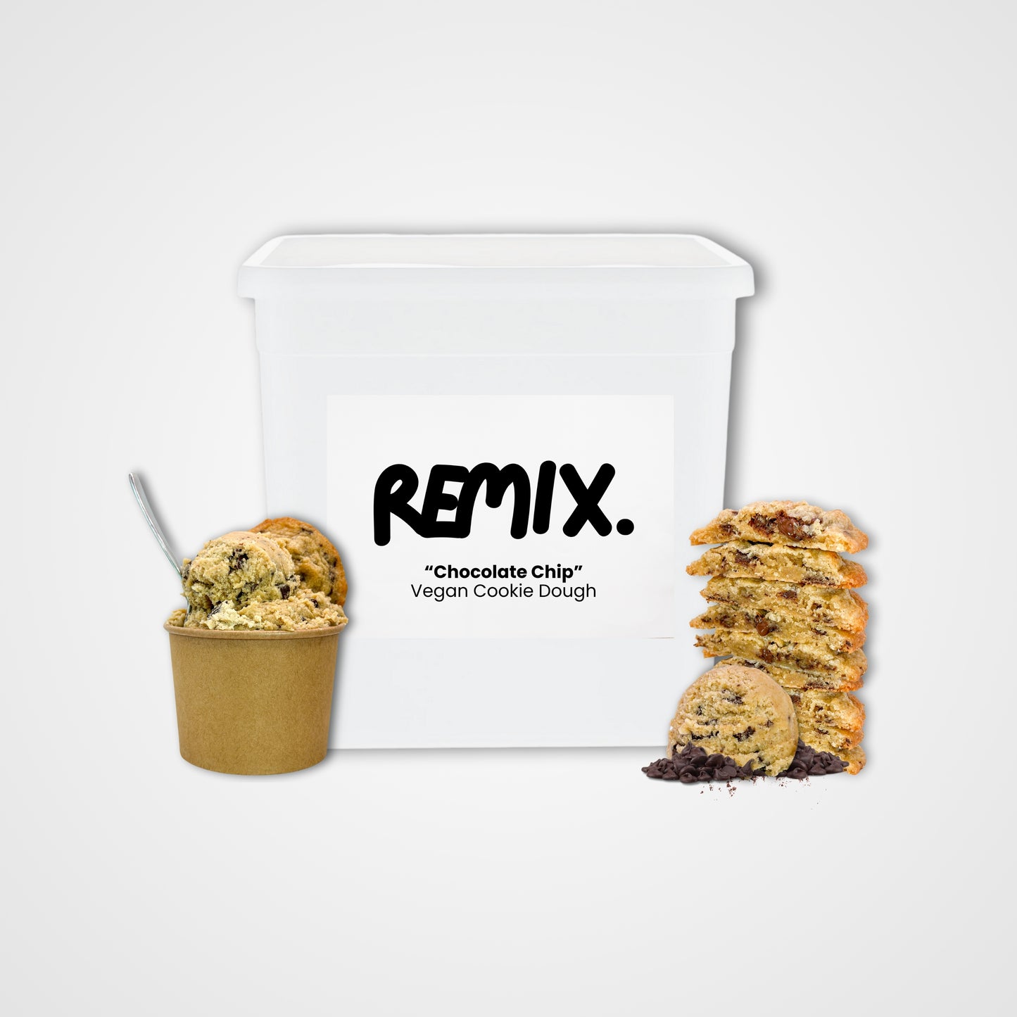 "Chocolate Chip" Remix. Vegan Cookie Dough