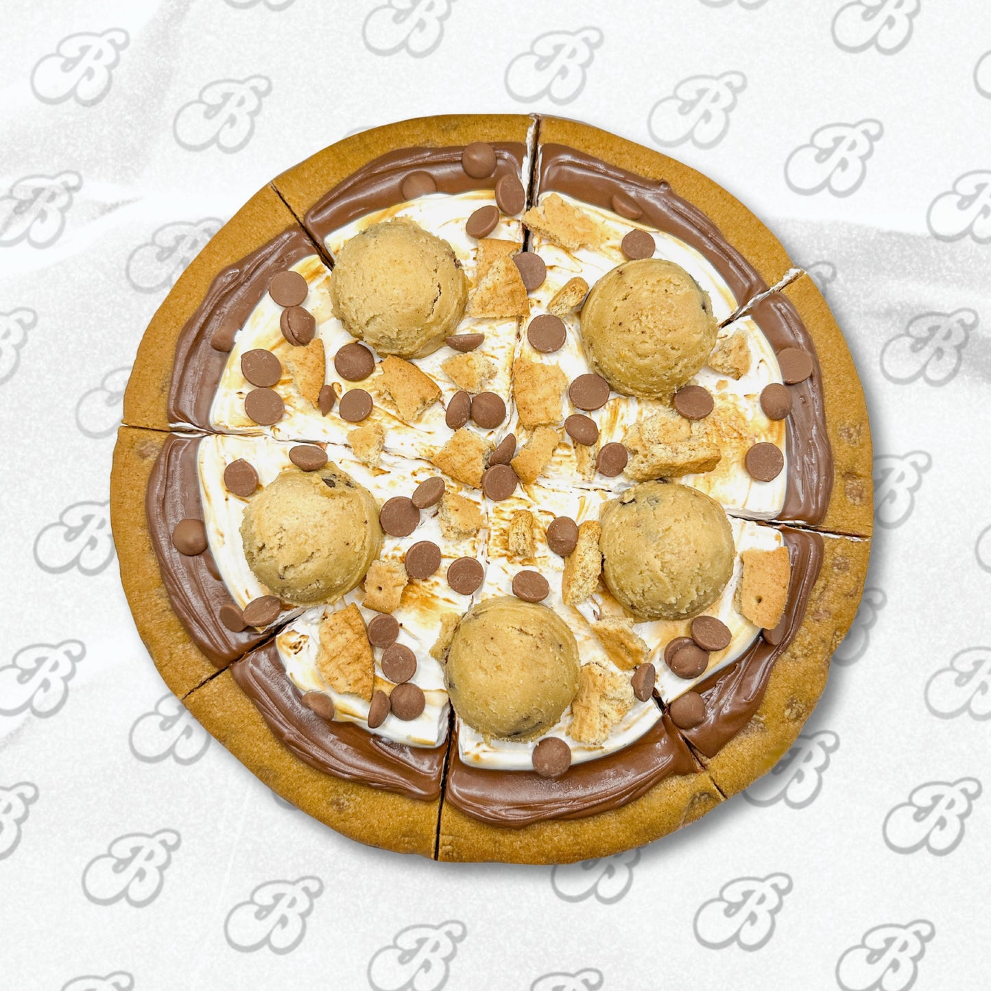 Nutella S'mores Cookie Dough Pizza