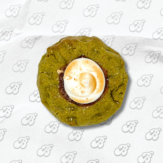 Strawberry Marshmallow Matcha Cookie